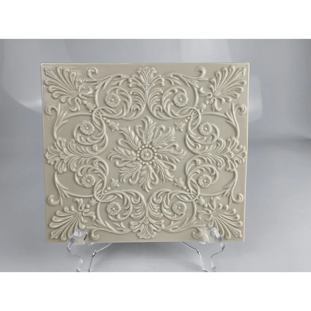 Collection of 5 Lenox‎ Ivory Platinum Candlesticks Trivet Candy & Scallop Dishes